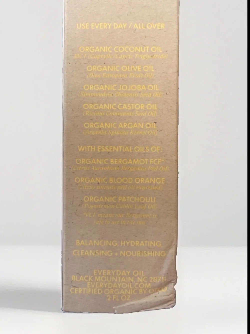 Everyday Oil Warm Feeling Face + Body Oil, Cleansing, Balancing, Hydrating